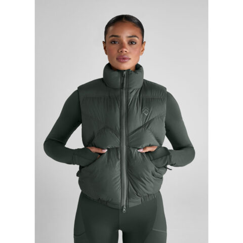 Aztec Diamond Mid Layer Gilet Fern