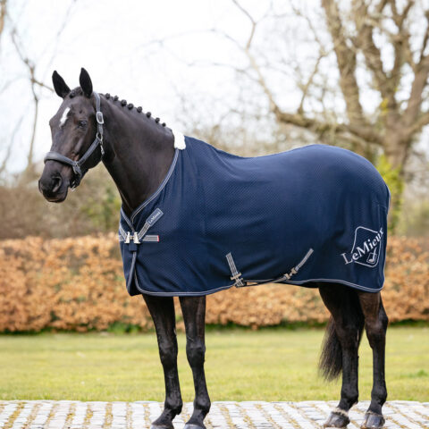 LeMieux Kudos Bamboo Cooler Rug Navy