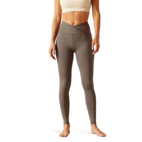 Ariat EOS Chic Half Grip Riding Tights Plum Grey