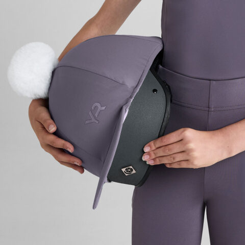 Aztec Diamond Young Rider Pom Hat Silk Amethyst