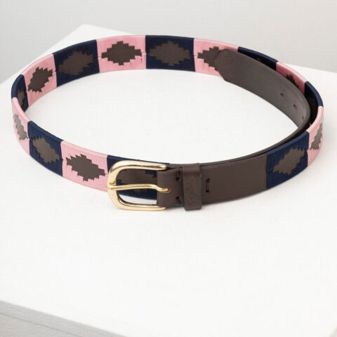 Rydale Askwith Polo Belt Navy/Pink