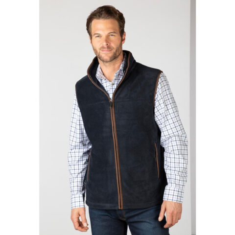 Rydale Mens Huggate Fleece Waistcoat Ink